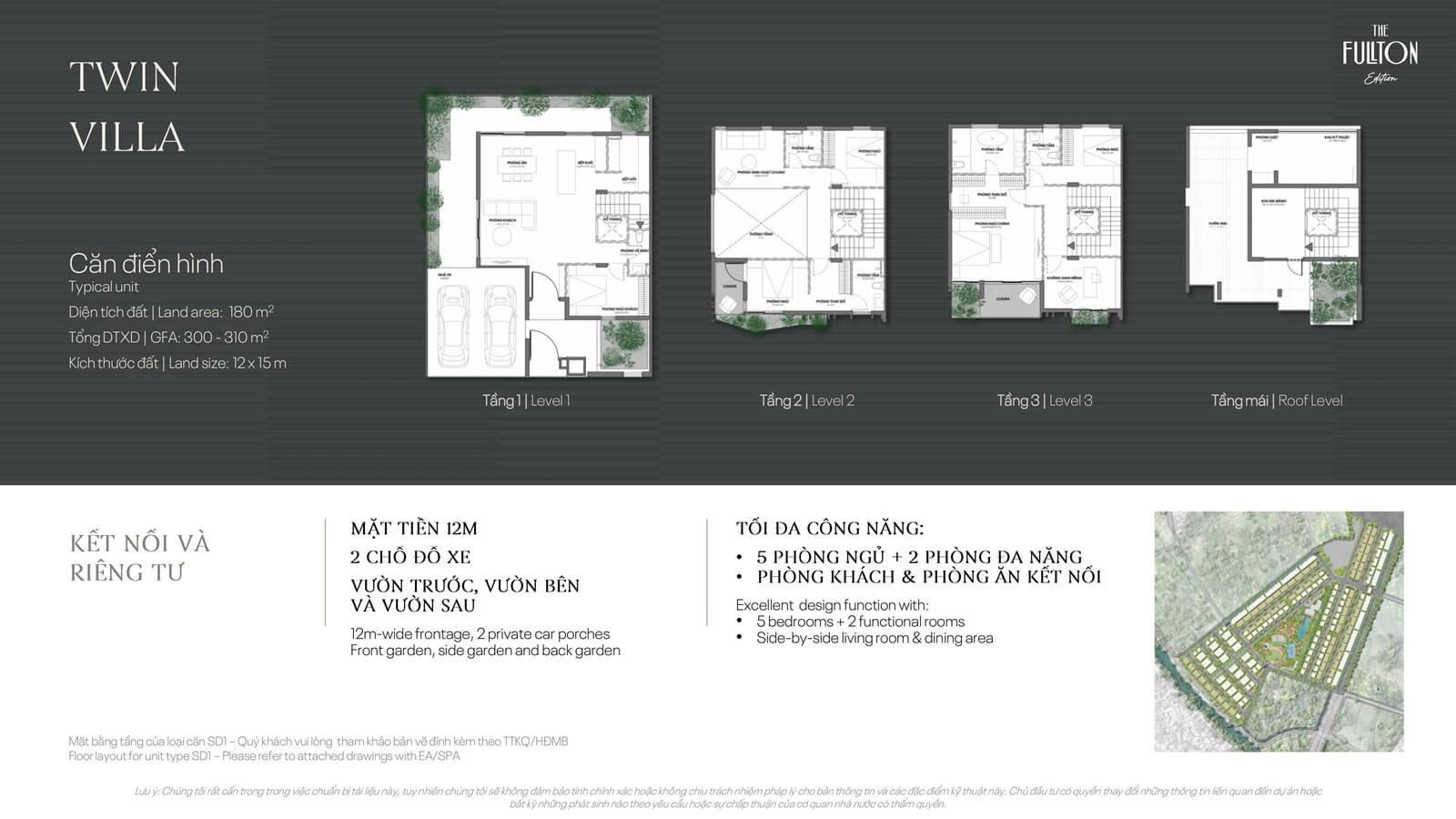 twin villa the fullton capitaland hưng yên