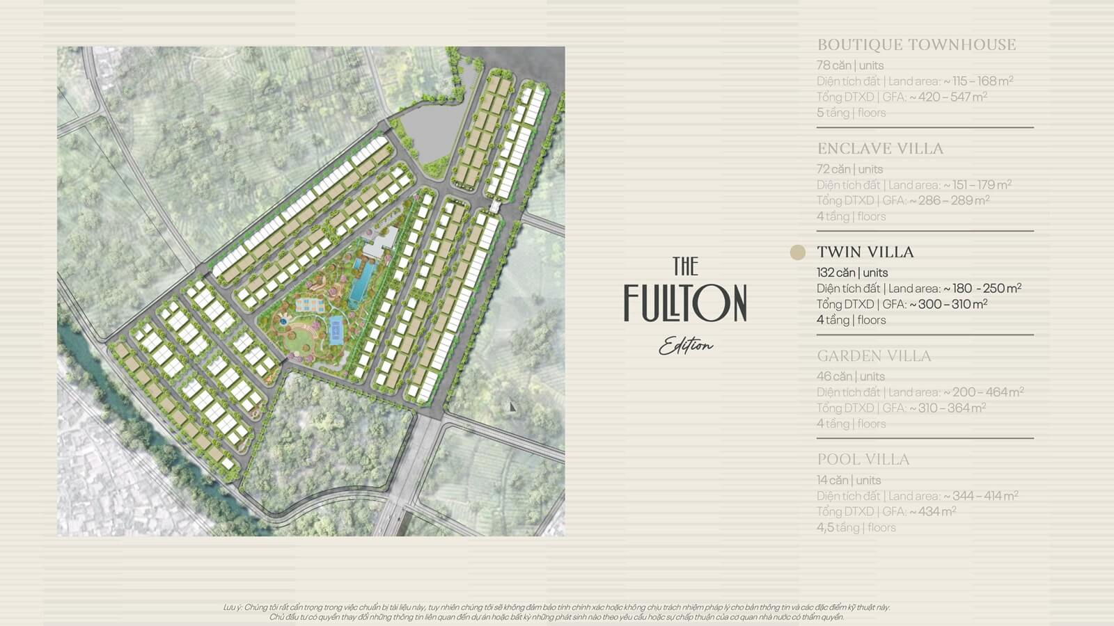 twin villa the fullton capitaland hưng yên